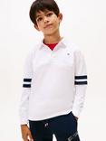 Tommy Hilfiger Kids' Cotton Long Sleeved Polo Shirt, White