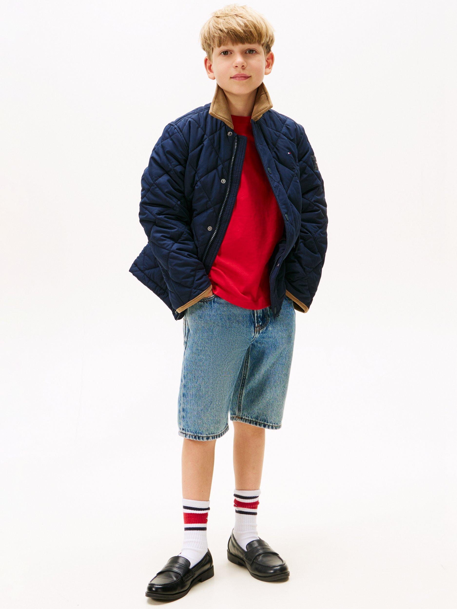 Product image 3 of 6, which shows Tommy Hilfiger Kids' Quilted Jacket, Dark Night Navy, 3 years