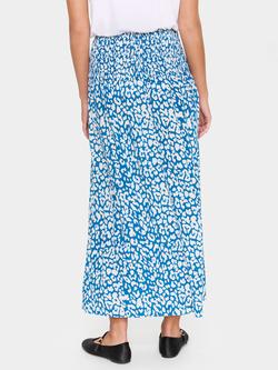 Saint Tropez GislaSZ Leopard Print Maxi Skirt - view 2, Ice Blue