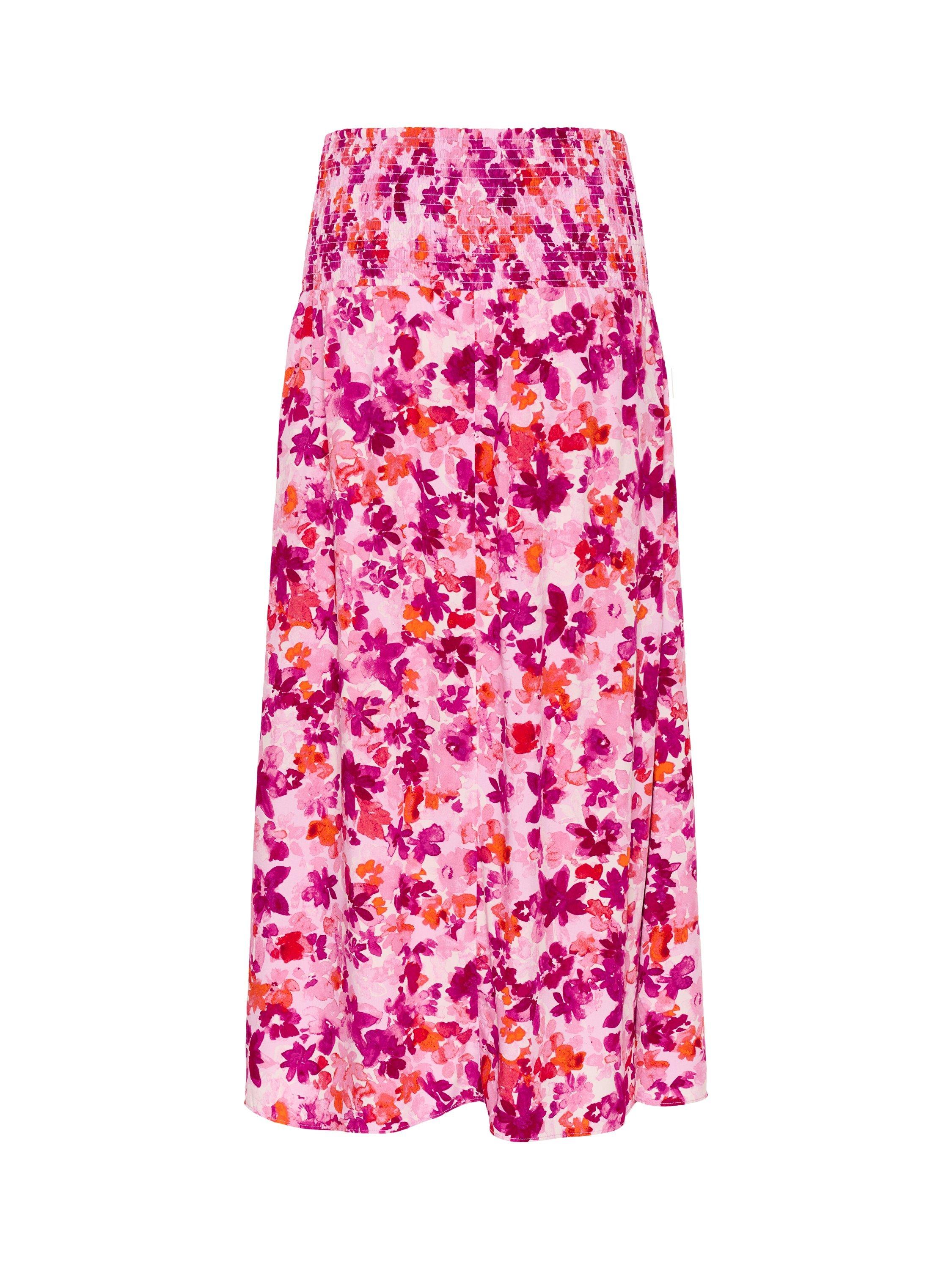 Product image 6 of 6, which shows Saint Tropez GislaSZ Maxi Floral Printed Skirt, Pink/Multi, XS