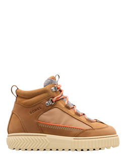 SOREL Ona Lace-Up Suede Blend Ankle Boots, Tan