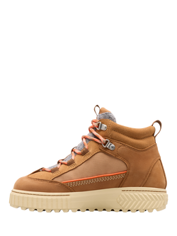 SOREL Ona Lace-Up Suede Blend Ankle Boots - view 2, Tan