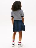Tommy Hilfiger Kids' Cotton Blend Relaxed Striped Polo Shirt, Blue/Multi