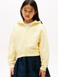 Tommy Hilfiger Kids' Cotton Relaxed Zip Hoodie, Citronella