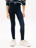 Tommy Hilfiger Kids' Cotton Blend Leggings, Dark Night Navy