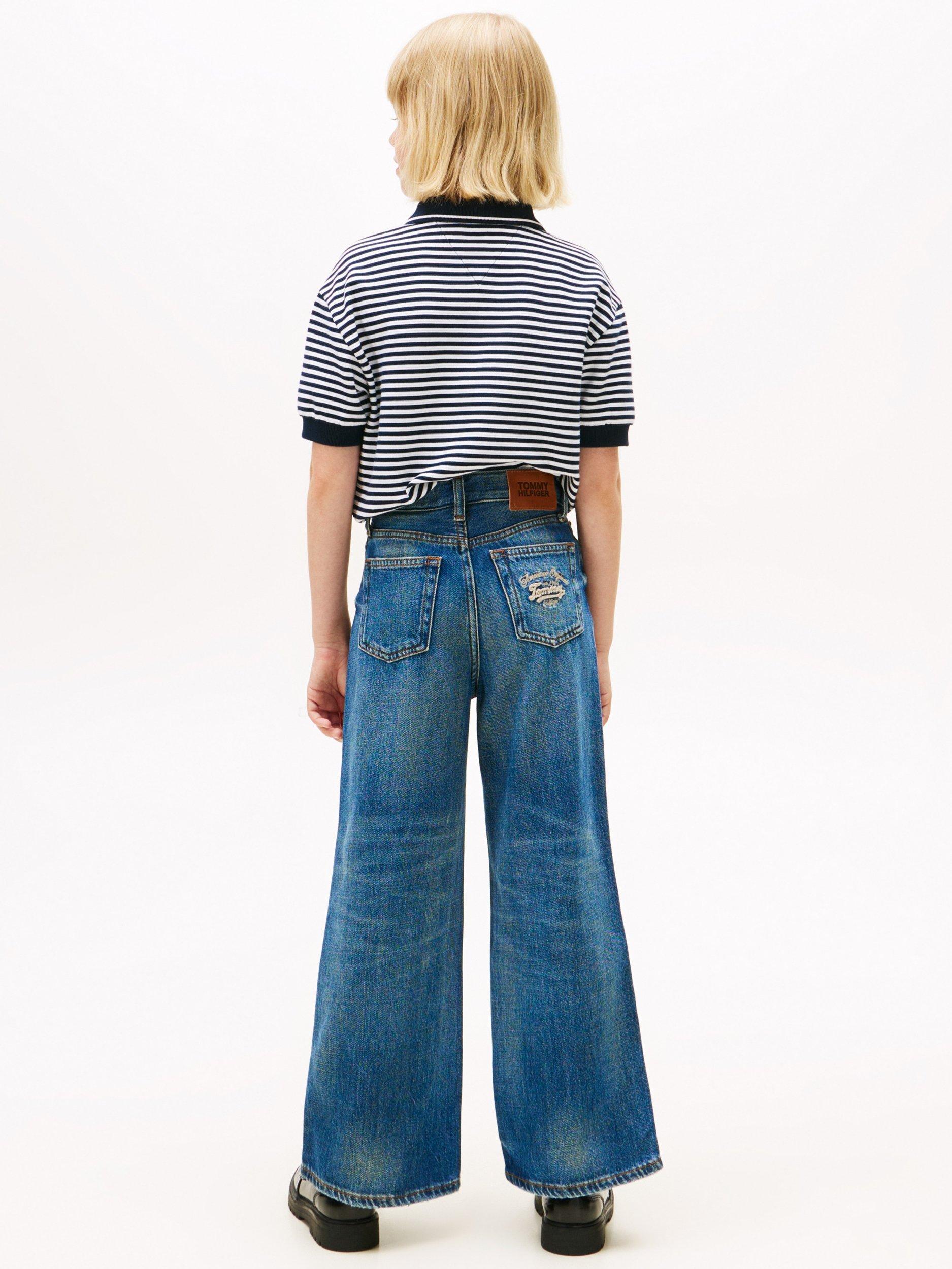 Product image 2 of 5, which shows Tommy Hilfiger Kids' Bootcut Jeans, Island Blue, 4 years