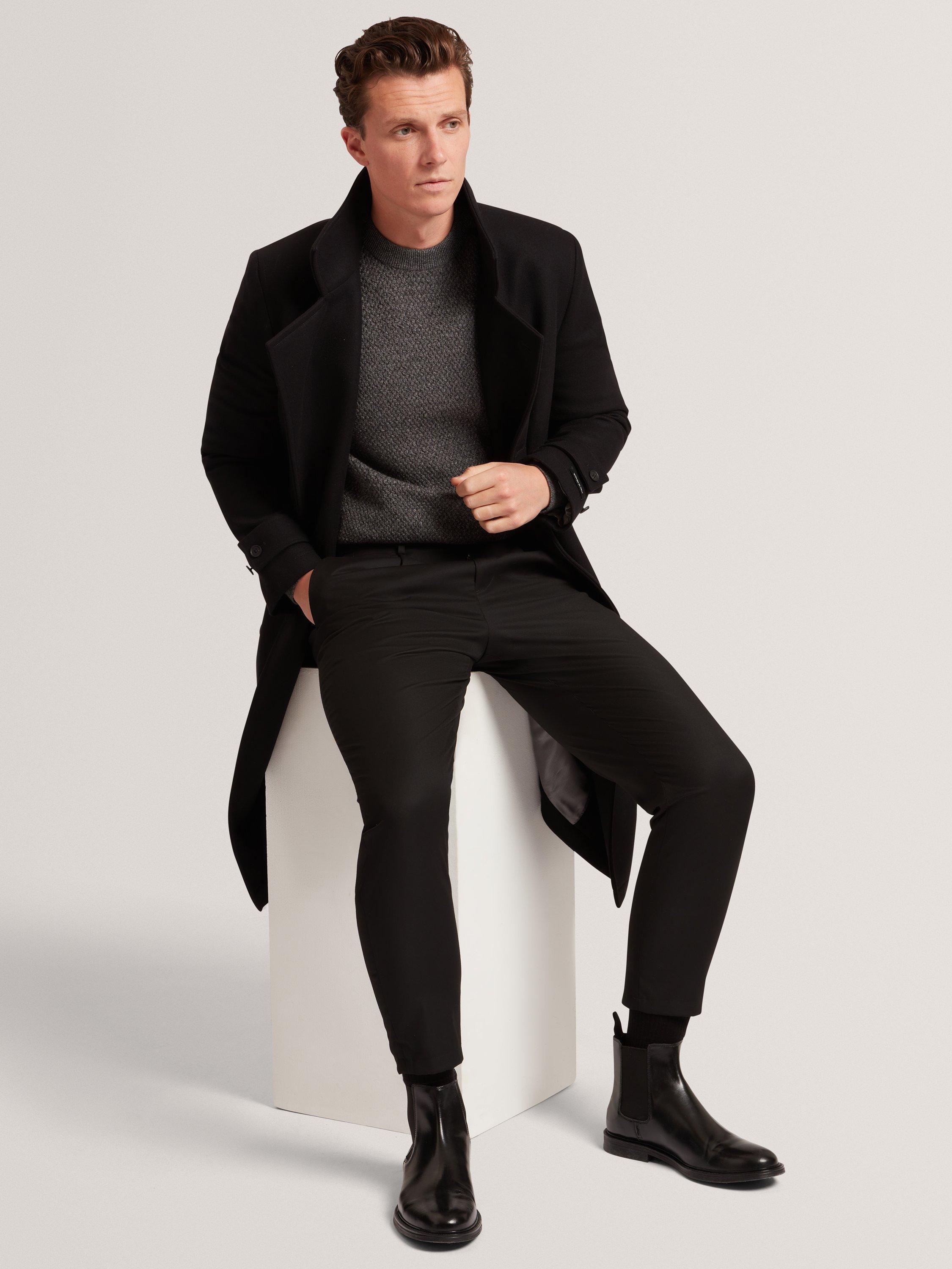 Product image 4 of 7, which shows Ted Baker Monya Cotton Blend Crew Neck Jumper, Mid Grey, S