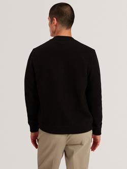 Ted Baker Mortimer Wool Zip Bomber Jacket - view 2, Black