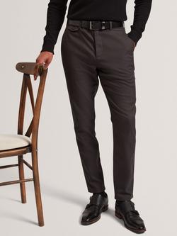 Ted Baker Brunit Straight Leg Chino Trousers - view 2, Grey