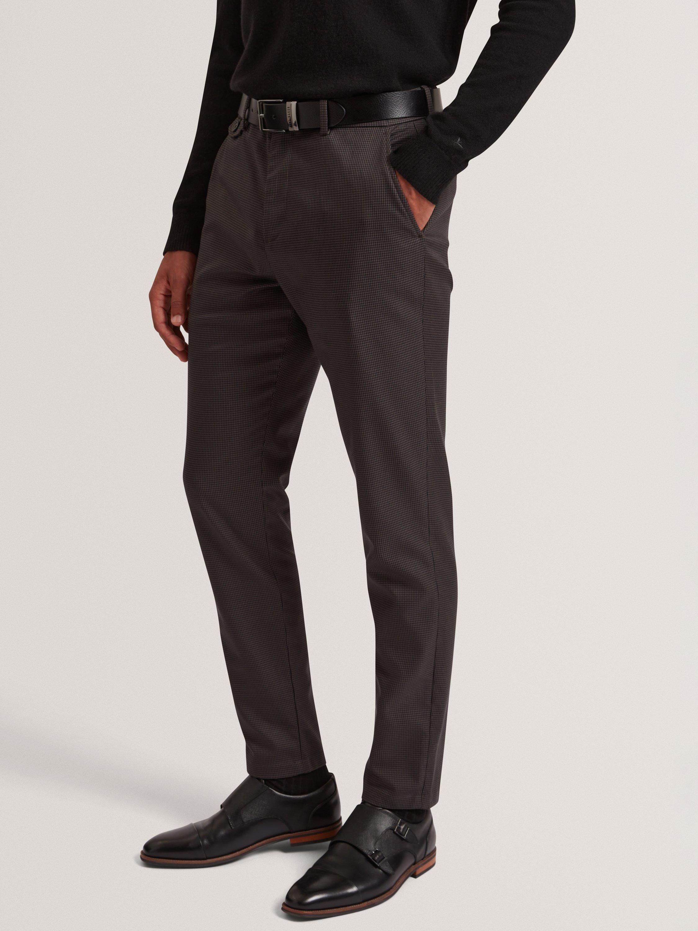 Product image 5 of 7, which shows Ted Baker Brunit Straight Leg Chino Trousers, Grey, S
