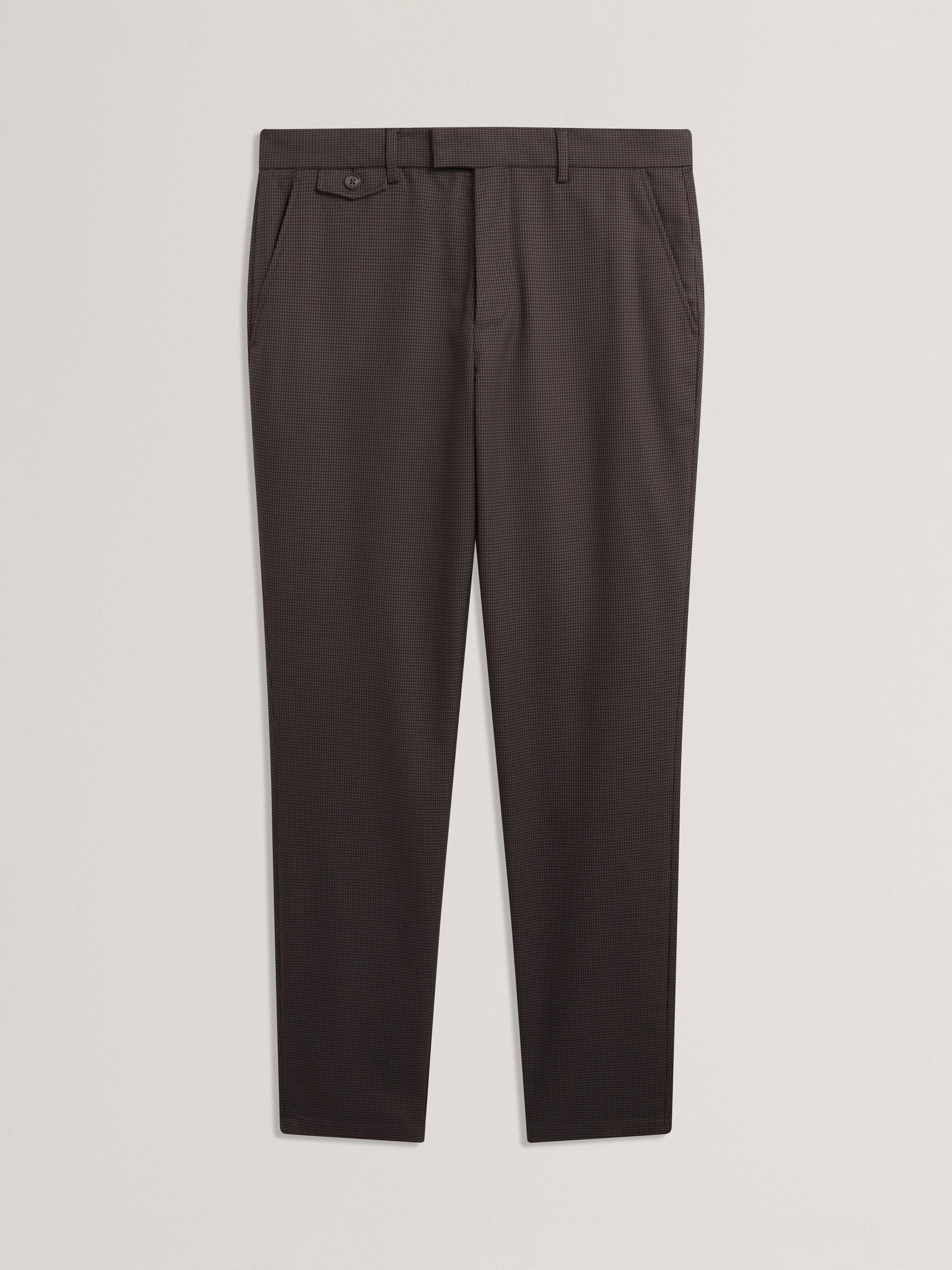 Product image 6 of 7, which shows Ted Baker Brunit Straight Leg Chino Trousers, Grey, S