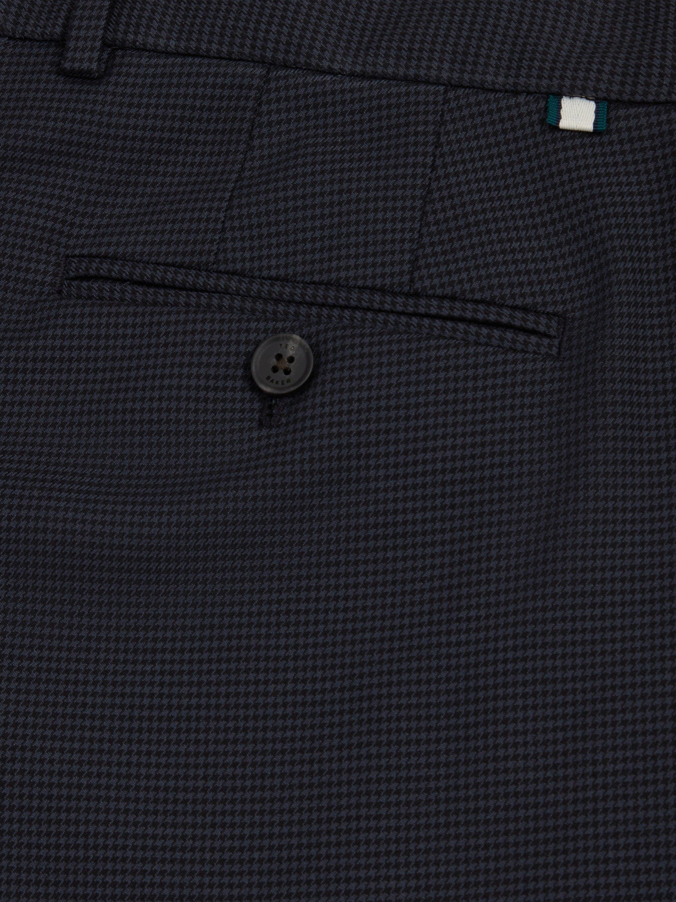 Product image 7 of 7, which shows Ted Baker Brunit Straight Leg Chino Trousers, Navy, S