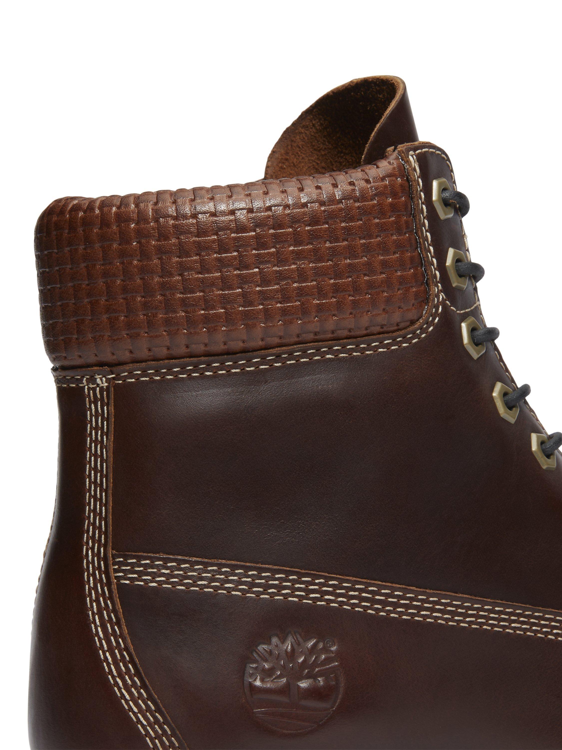 Product image 3 of 6, which shows Timberland Premium 6 Inch Leather Boots, Brown, 7