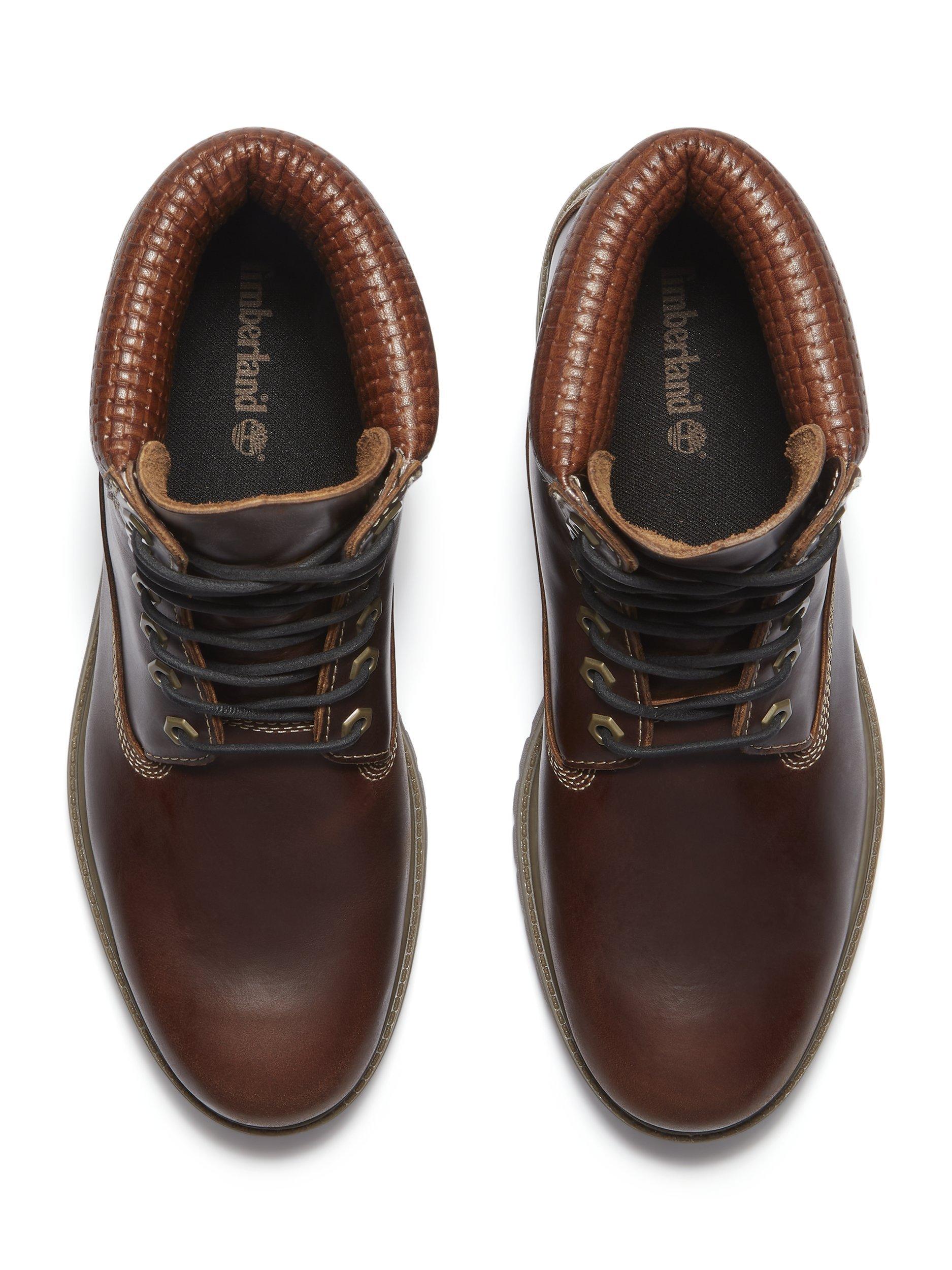 Product image 6 of 6, which shows Timberland Premium 6 Inch Leather Boots, Brown, 7