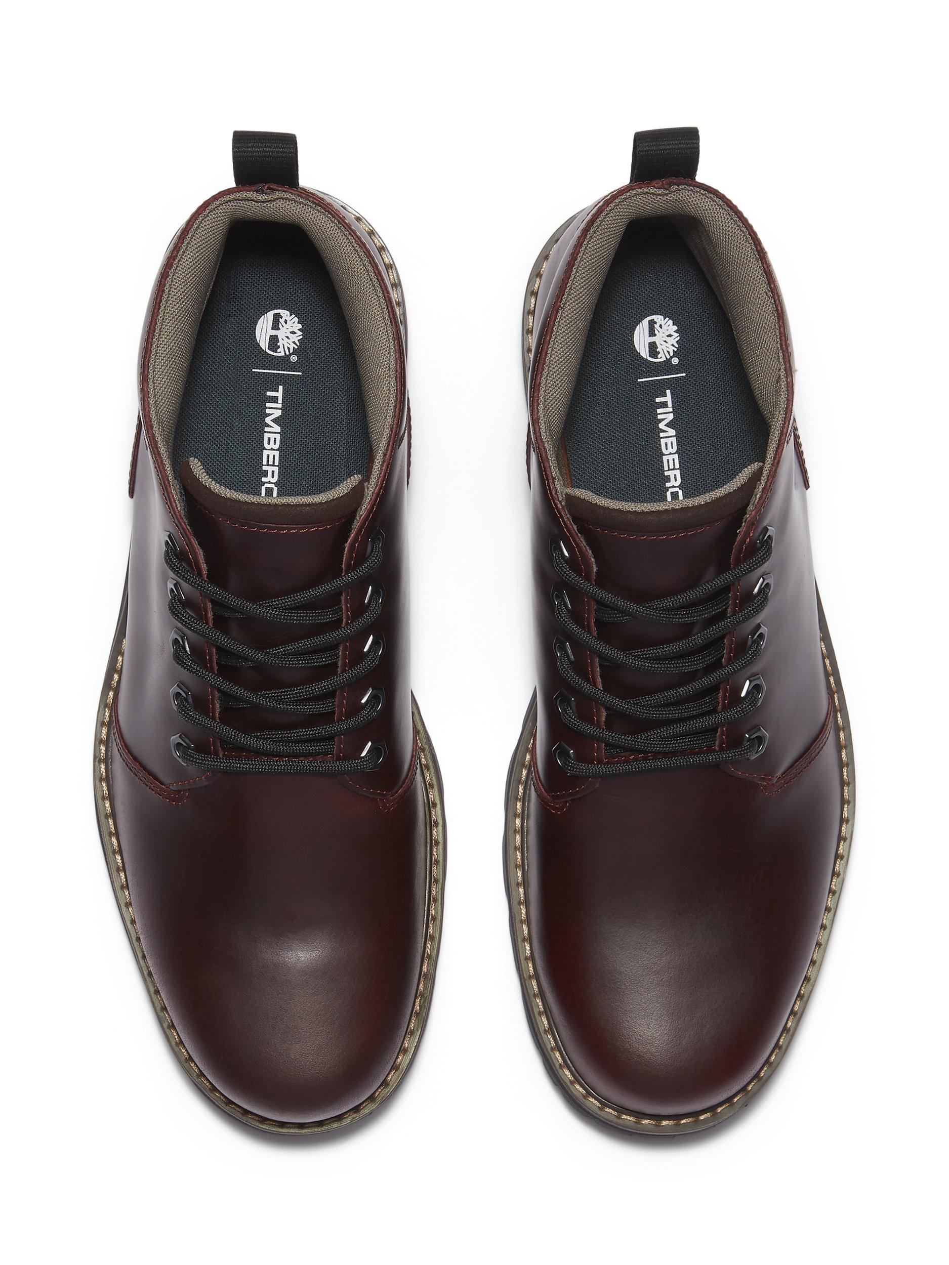 Product image 5 of 7, which shows Timberland Britton Road Leather Chukka Boots, Wine, 12.5