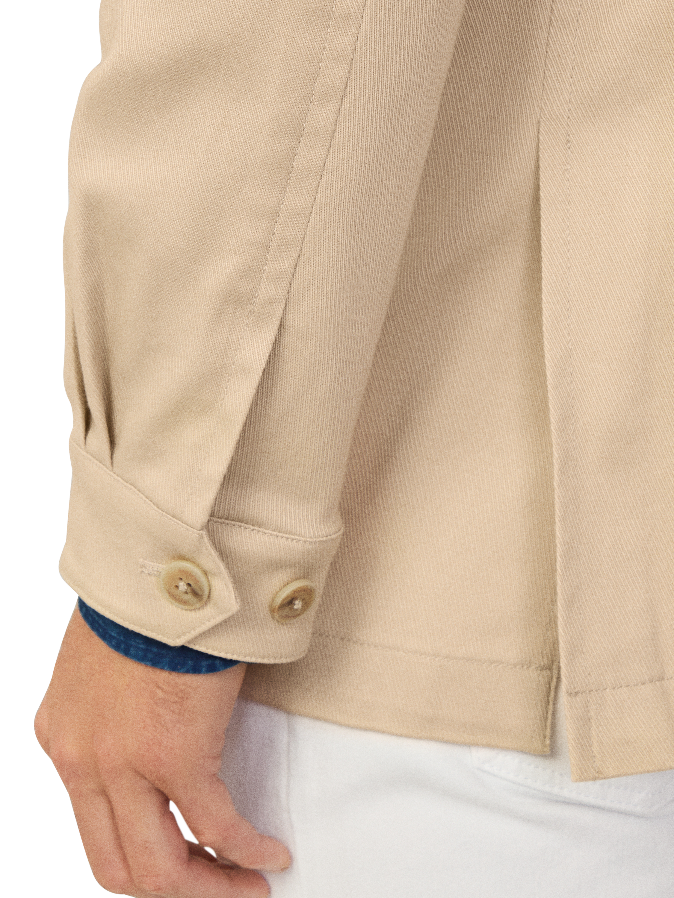Product image 4 of 6, which shows Hackett London Safari Block Overshirt, Sand Beige, 48