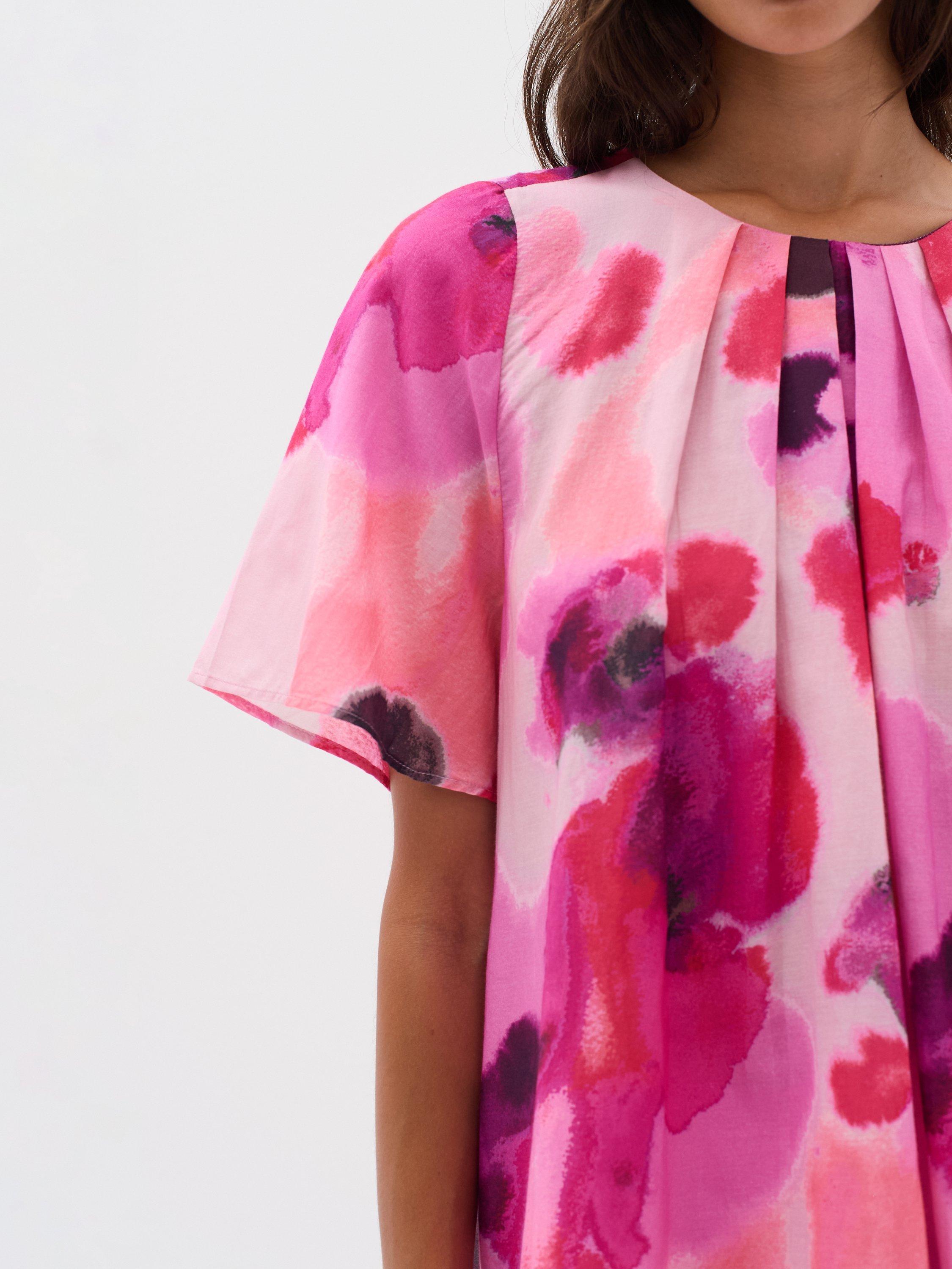 Product image 4 of 6, which shows InWear Freyah Watercolour Top, Pink/Multi, 8