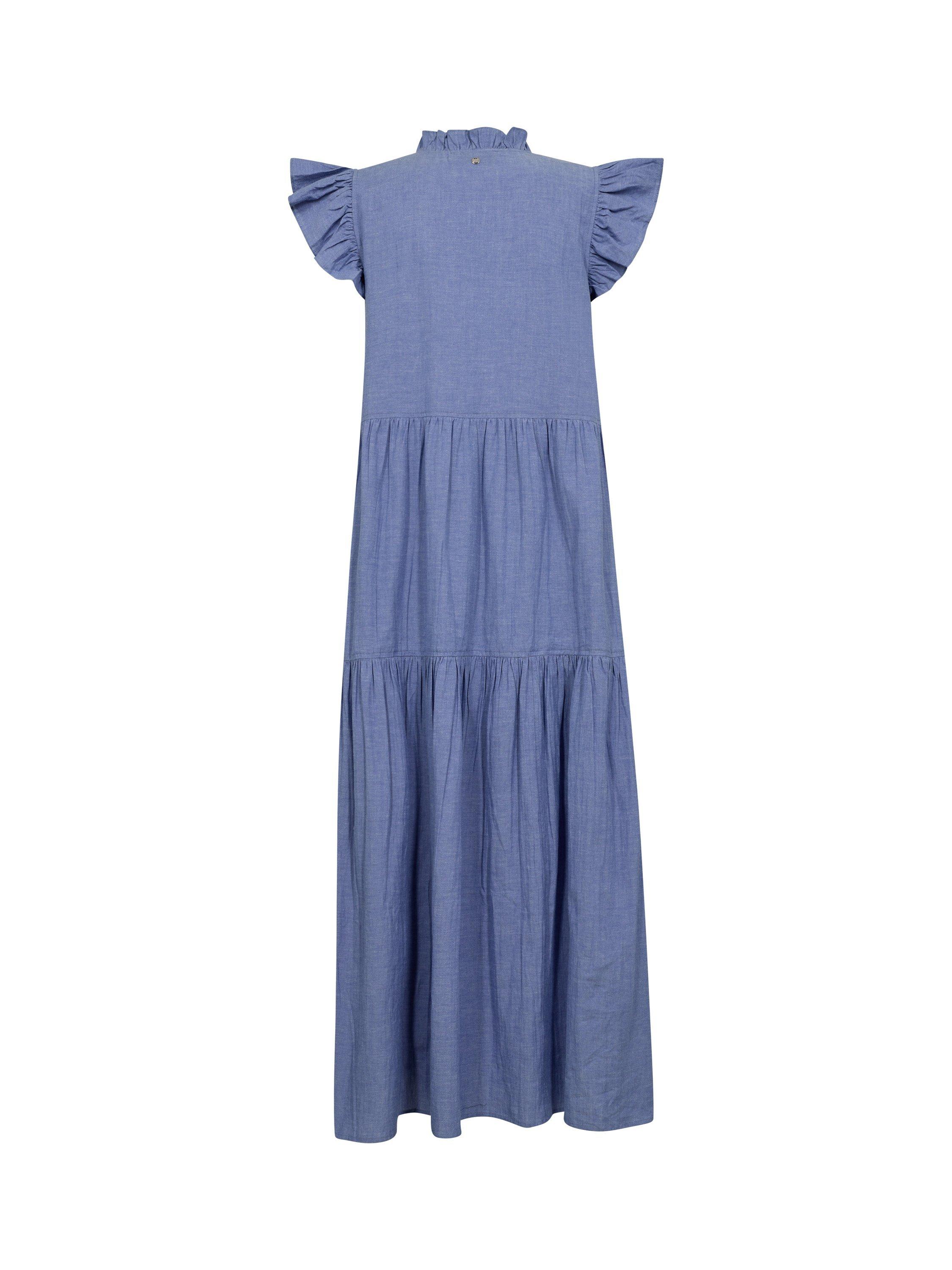Product image 2 of 7, which shows MOS MOSH Waldy Izha Frill Maxi Dress, Regatta, L