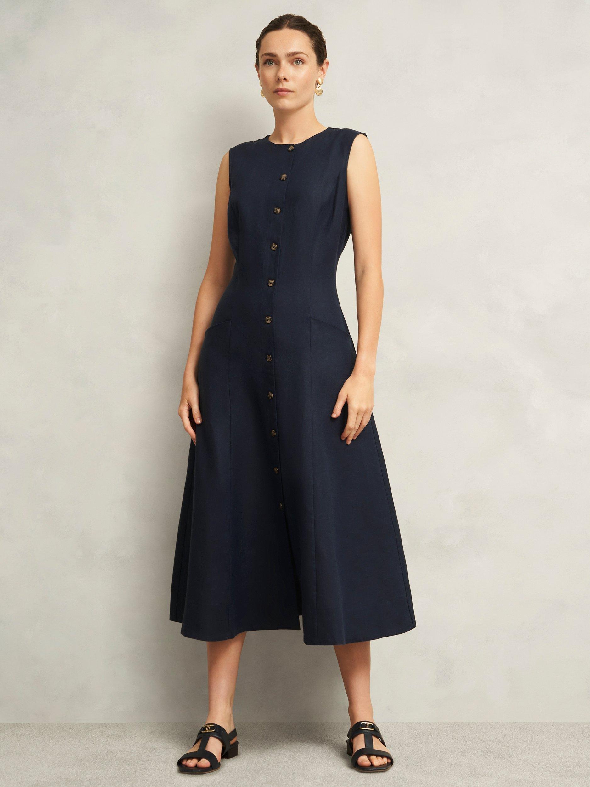 HOBBS LONDON カルメン リネン ドレス Carmen Linen Dress | Hobbs US |