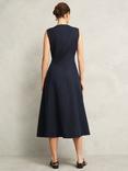 Hobbs Carmen Pure Linen Shirt Dress, True Navy