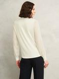 Hobbs Carina Pleated Top, Ivory