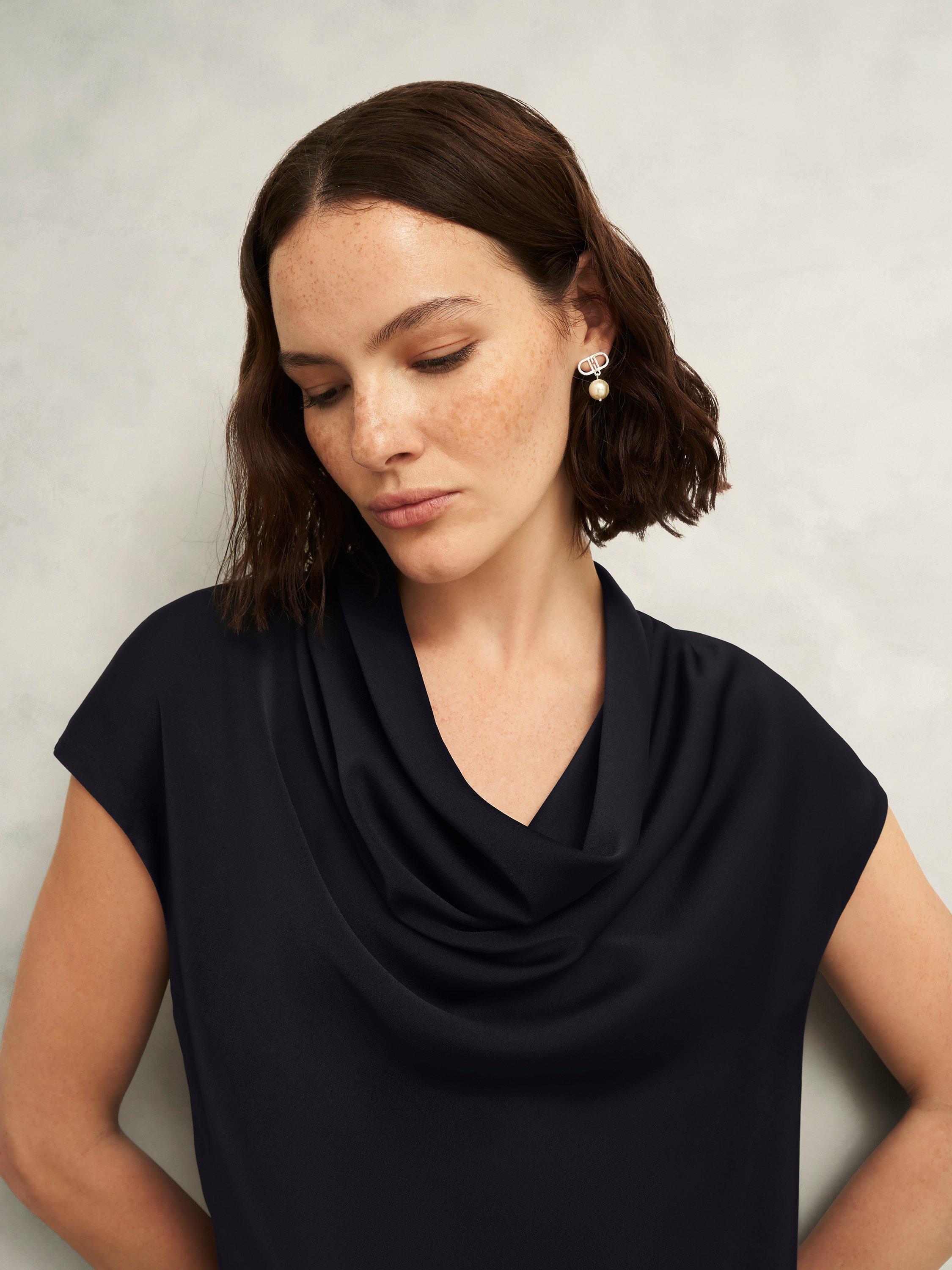 Product image 3 of 5, which shows Hobbs Miranda Top, Black, S