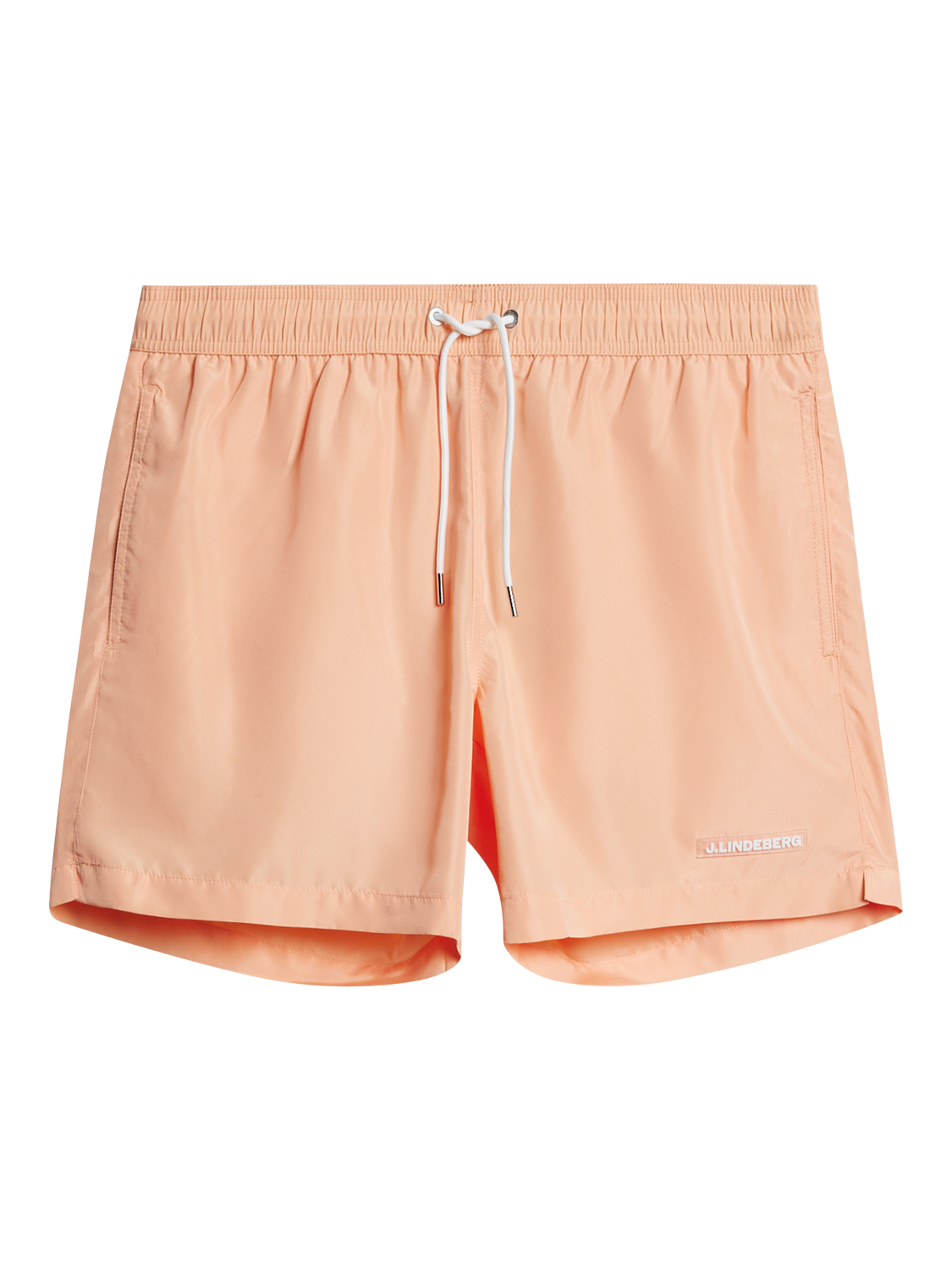 Product image 1 of 1, which shows J.Lindeberg Banks Solid Swimming Trunks, Pale Orange, L