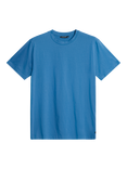 J.Lindeberg Sid Cotton Regular Fit Short Sleeve Basic T-Shirt, Mid Blue