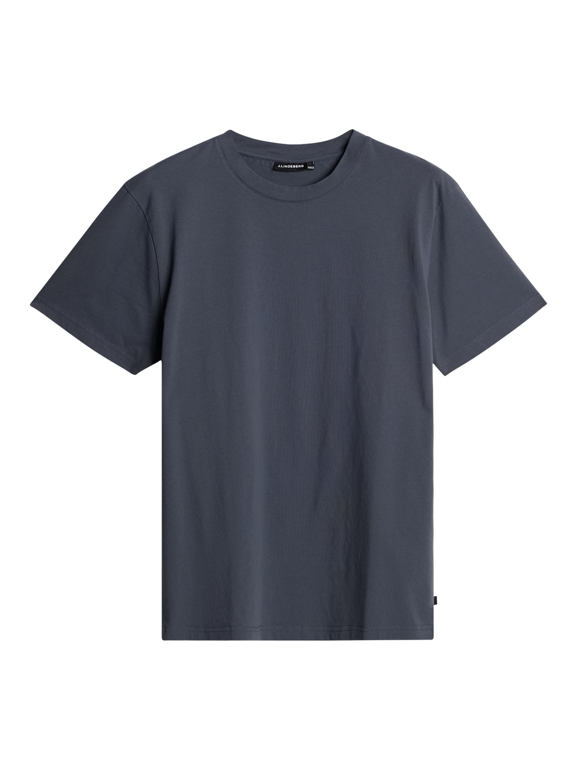 J.Lindeberg Sid Cotton Regular Fit Short Sleeve Basic T-Shirt, Mid Blue