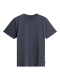 J.Lindeberg Sid Cotton Regular Fit Short Sleeve Basic T-Shirt, Mid Blue