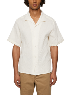 J.Lindeberg Donso Cotton Blend Regular Fit Shirt, Natural Cream, Natural Cream