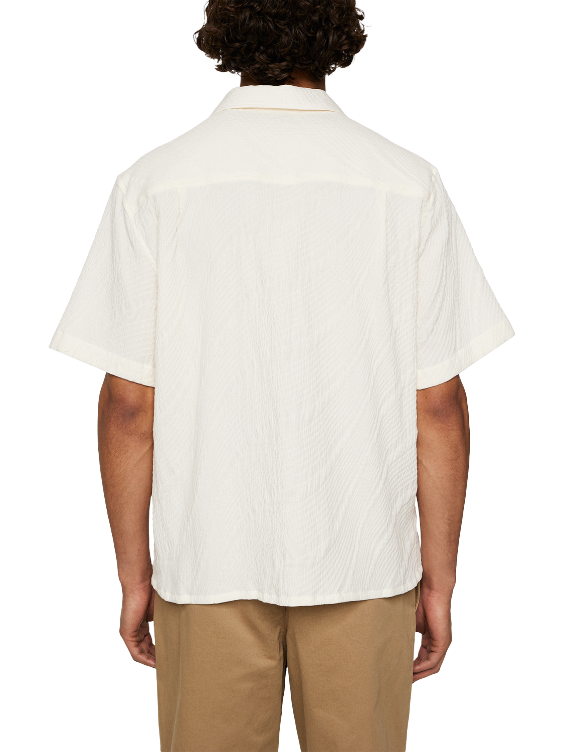Product image 2 of 5, which shows J.Lindeberg Donso Cotton Blend Regular Fit Shirt, Natural Cream, L