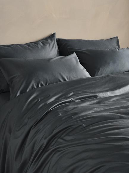 Bedfolk Luxe Cotton Bedding, Ink