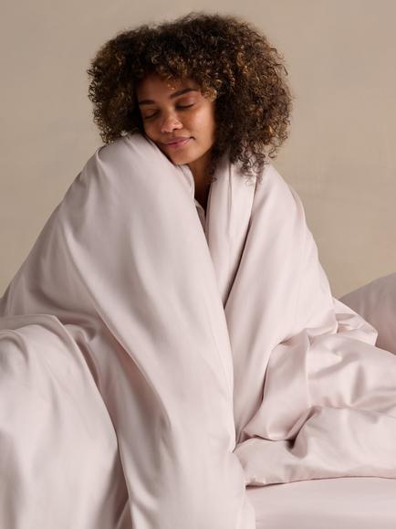 Bedfolk Luxe Cotton Bedding - view 2, Rose