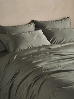 Bedfolk Luxe Cotton Bedding, Moss