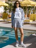 Chelsea Peers Striped Pyjama Shorts, Blue/White