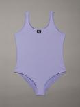 Calvin Klein Kids' CK Monogram Swimsuit, Persian Violet