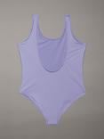 Calvin Klein Kids' CK Monogram Swimsuit, Persian Violet