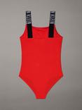 Calvin Klein Kids' Intense Power Swimsuit, Flaming Chili