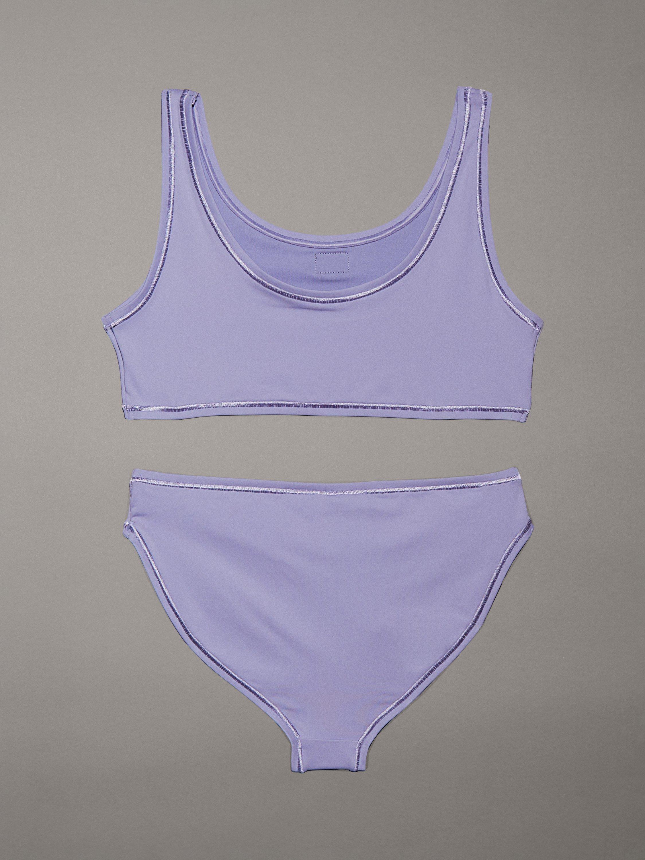 Product image 2 of 2, which shows Calvin Klein Kids' CK Monogram Bikini Set, Persian Violet, 14-16 years