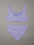 Calvin Klein Kids' CK Monogram Bikini Set, Persian Violet