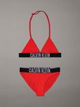 Calvin Klein Kids' Intense Power Bikini Set, Flaming Chili