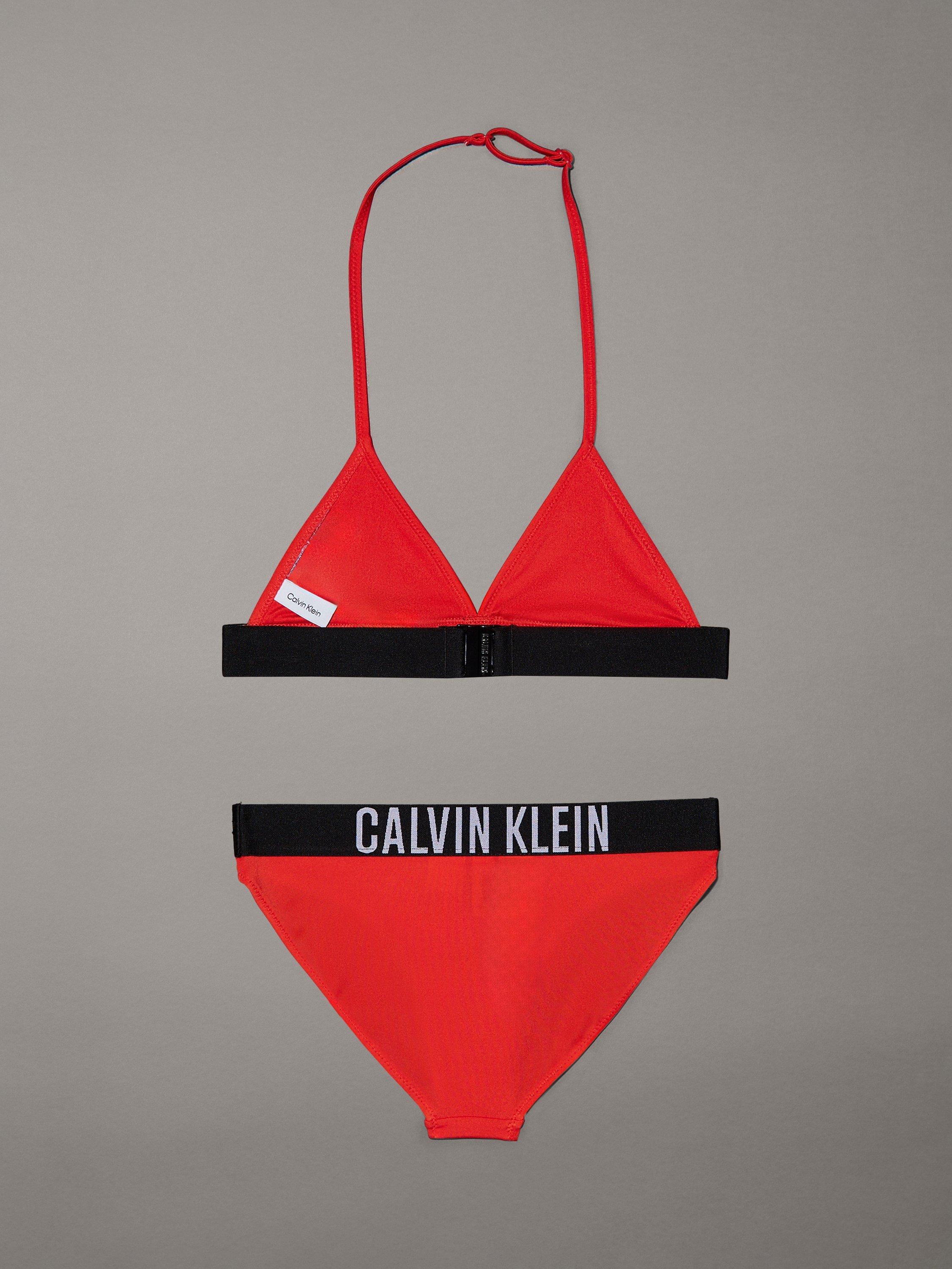 Product image 2 of 2, which shows Calvin Klein Kids' Intense Power Bikini Set, Flaming Chili, 8-10 years