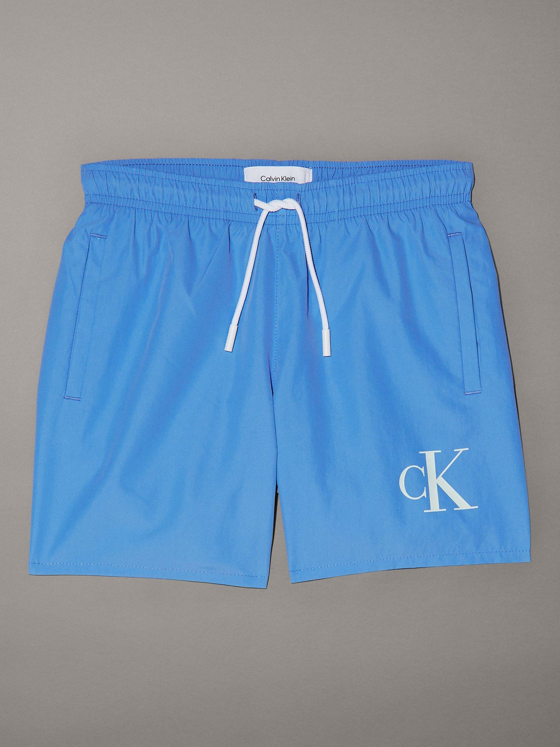 Product image 1 of 2, which shows Calvin Klein Kids' Intense Power Swim Shorts, Glacier 5534269, 8-10 yrs