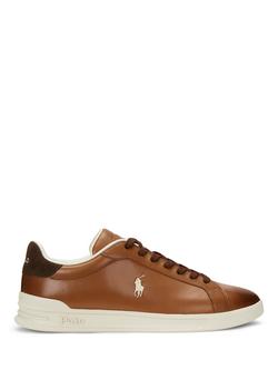 Polo Ralph Lauren Heritage Court II Leather Trainers, Tan, Tan
