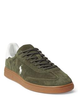 Polo Ralph Lauren Bedford Suede Trainers, Armadillo - view 2, Armadillo