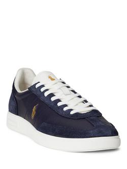 Polo Ralph Lauren Bedford Leather Trainers, Navy - view 2, Navy