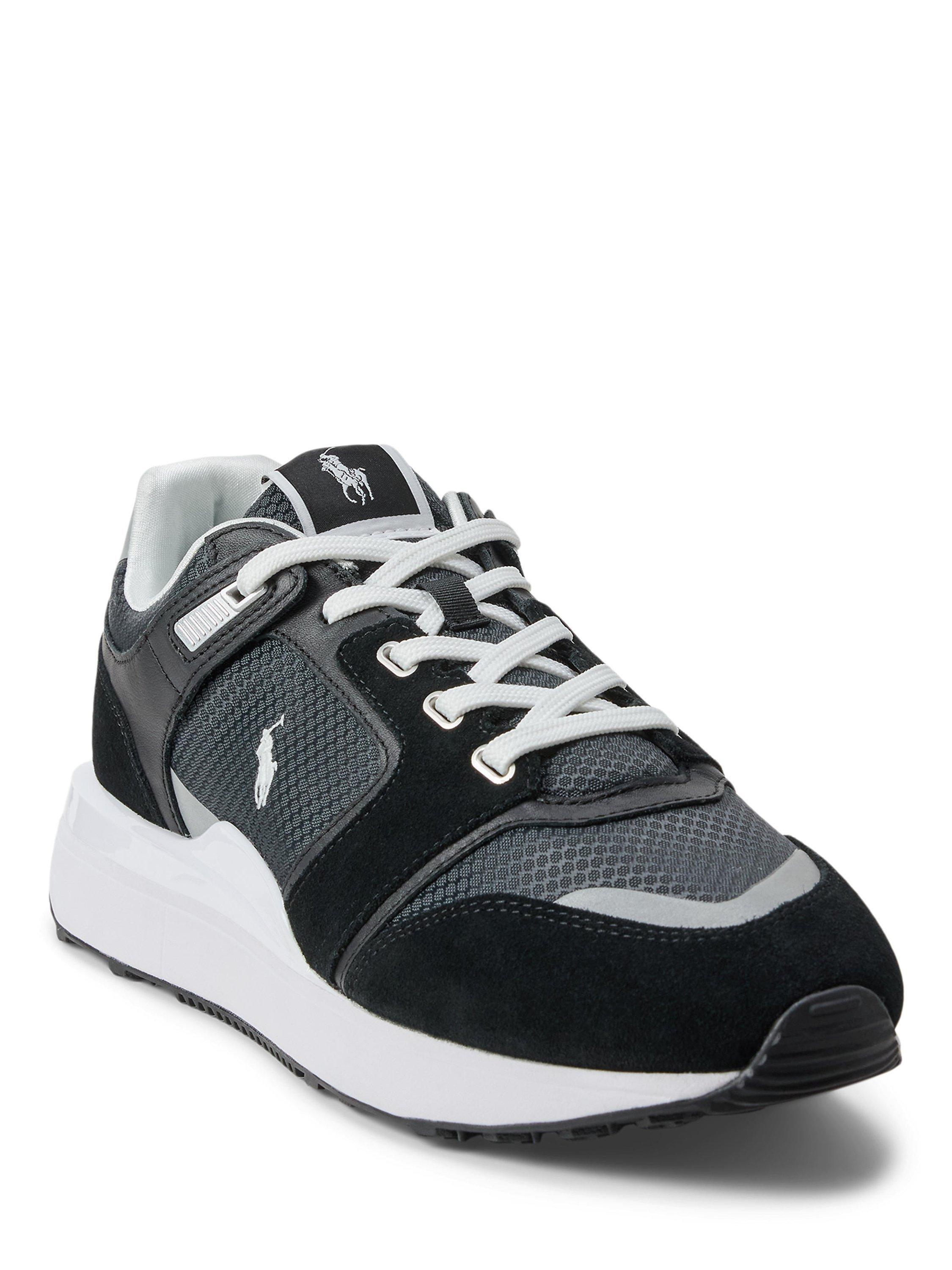 Product image 2 of 5, which shows Polo Ralph Lauren Train 89 V2 Trainers, Black, 7