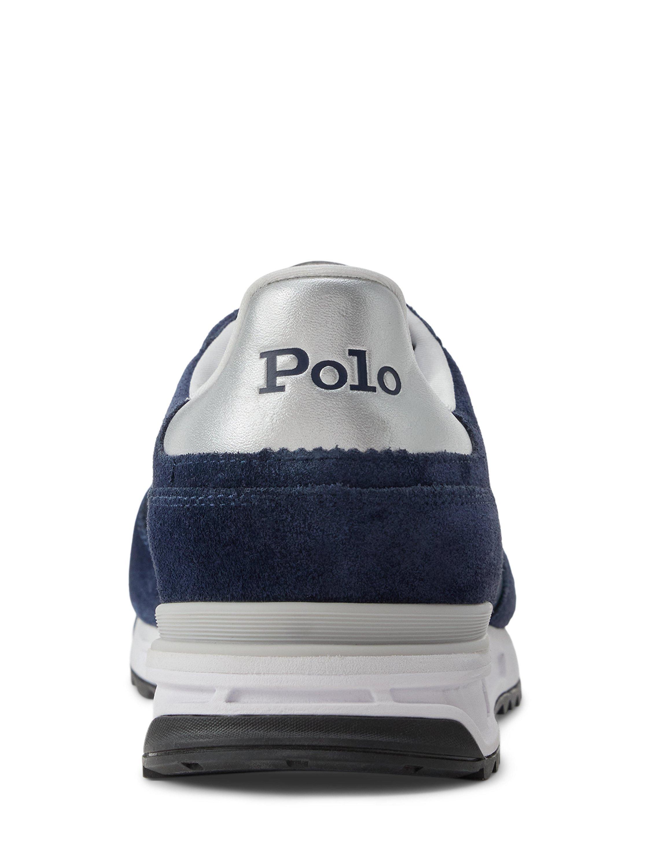 Product image 4 of 4, which shows Polo Ralph Lauren Varick Lace Up Trainers, Navy, 7