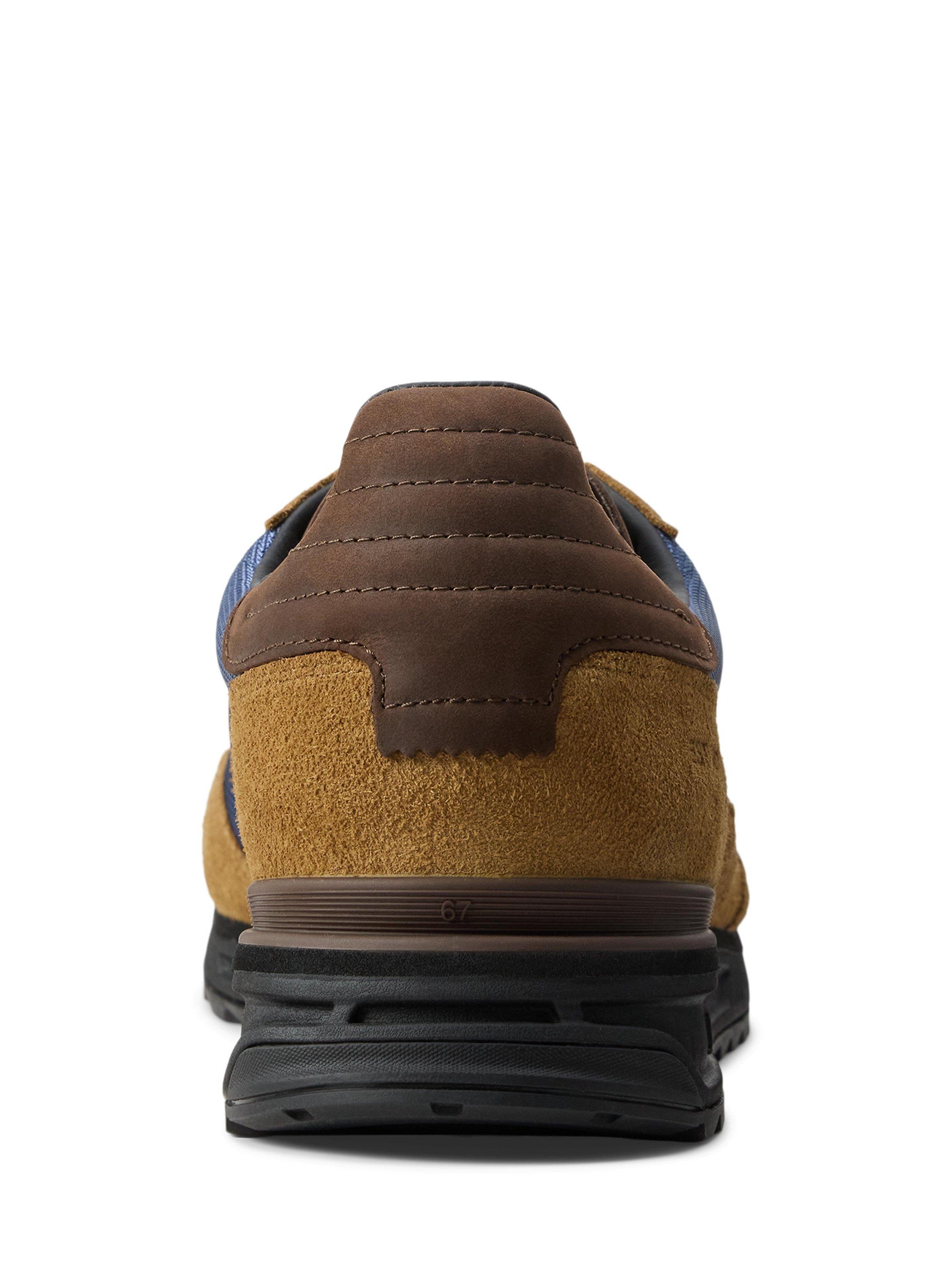 Product image 4 of 4, which shows Ralph Lauren Varick Lace Up Trainers, Choc Brown, Forest, 7